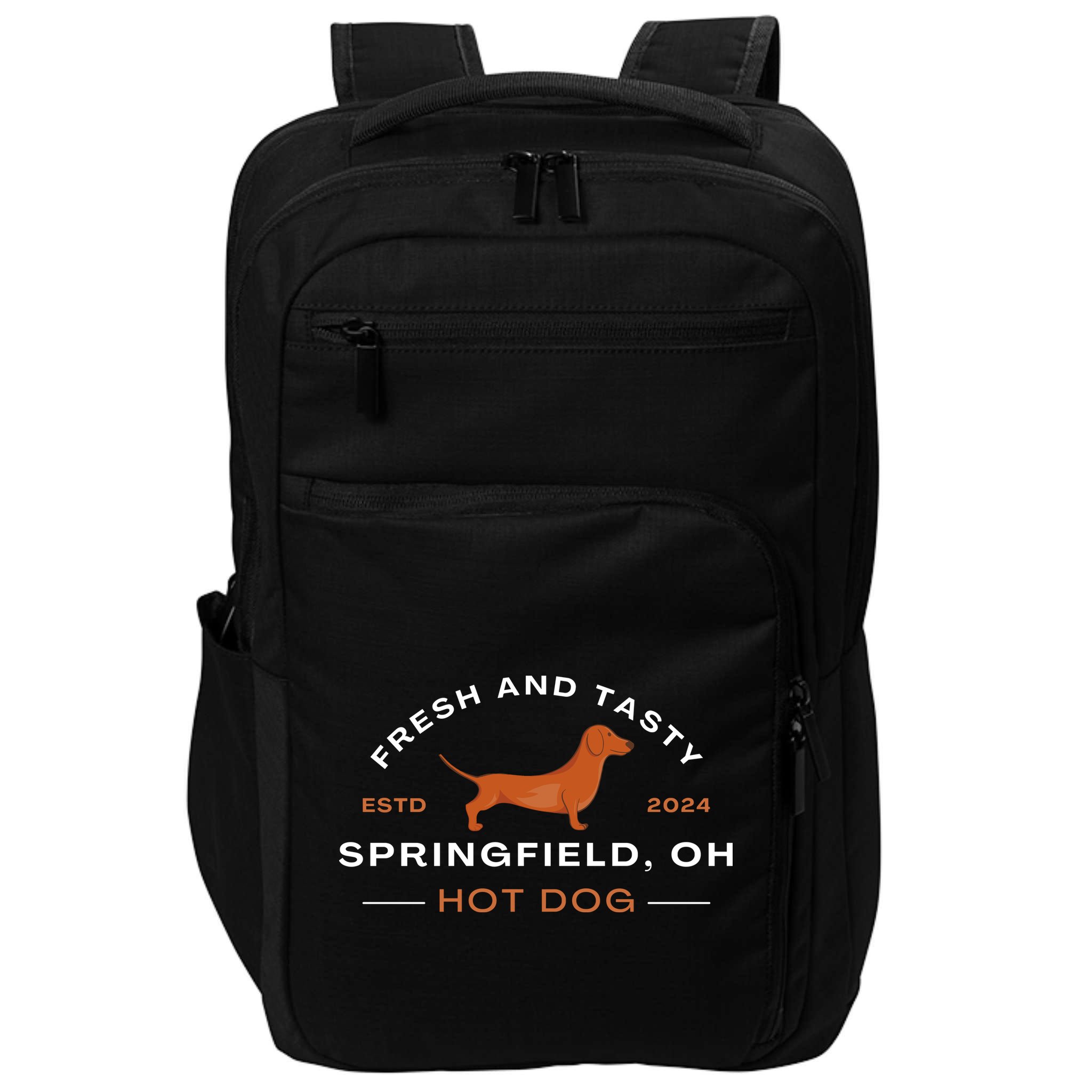 Springfield Ohio Hot Dog Impact Tech Backpack