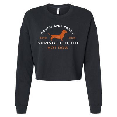 Springfield Ohio Hot Dog Cropped Pullover Crew
