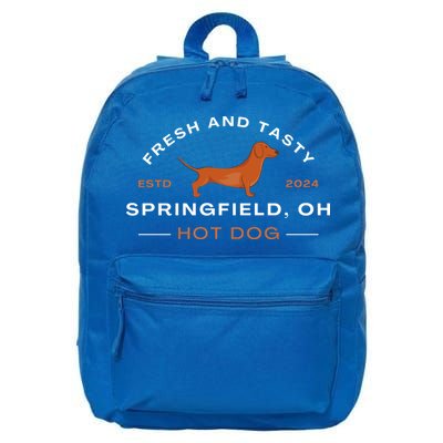 Springfield Ohio Hot Dog 16 in Basic Backpack