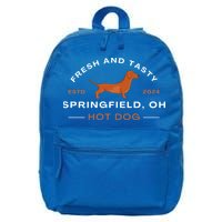 Springfield Ohio Hot Dog 16 in Basic Backpack