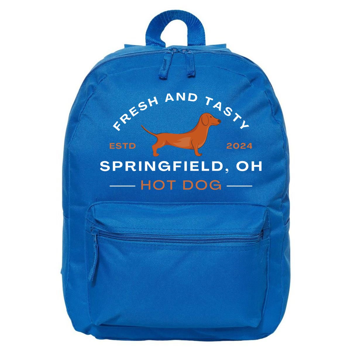Springfield Ohio Hot Dog 16 in Basic Backpack