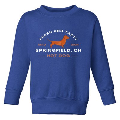 Springfield Ohio Hot Dog Toddler Sweatshirt