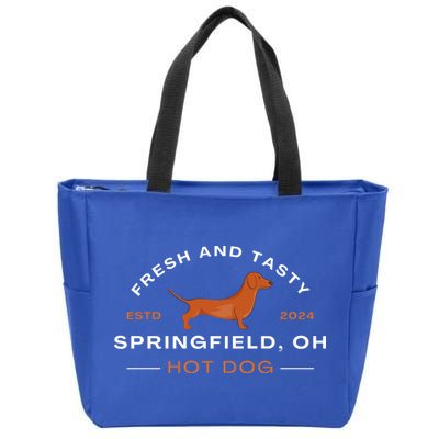 Springfield Ohio Hot Dog Zip Tote Bag