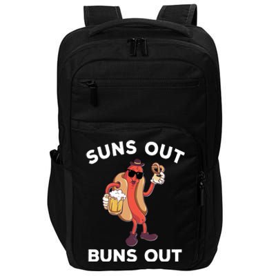 Suns Out Hot Dog Buns Out Funny Sausage Meaningful Gift Impact Tech Backpack