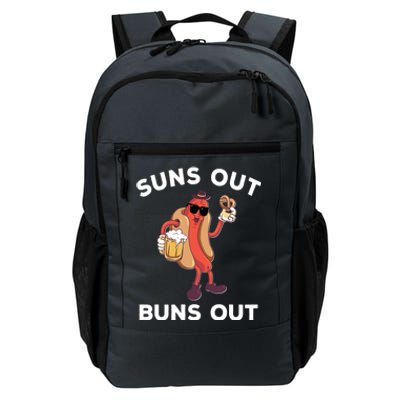 Suns Out Hot Dog Buns Out Funny Sausage Meaningful Gift Daily Commute Backpack