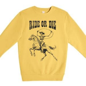 Skeleton On Horse Premium Crewneck Sweatshirt