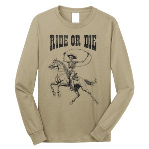 Skeleton On Horse Long Sleeve Shirt