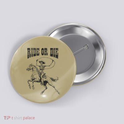 Skeleton On Horse Button