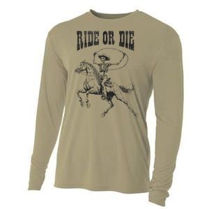 Skeleton On Horse Cooling Performance Long Sleeve Crew