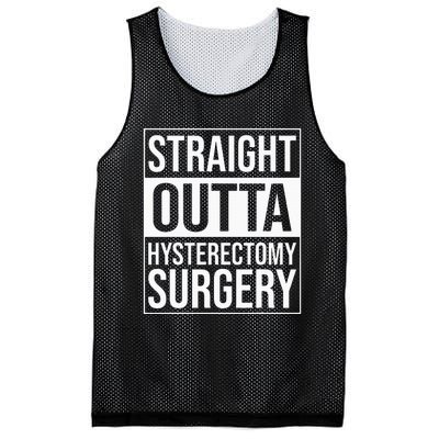 Straight Outta Hysterectomy Surgery Uterus Removal Recovery Mesh Reversible Basketball Jersey Tank