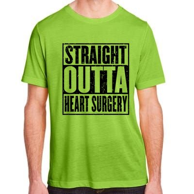 Straight Outta Heart Surgery Open Heart Recovery Get Well Gift Adult ChromaSoft Performance T-Shirt