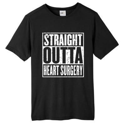 Straight Outta Heart Surgery Open Heart Recovery Get Well Gift Tall Fusion ChromaSoft Performance T-Shirt