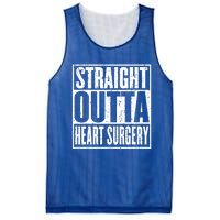 Straight Outta Heart Surgery Open Heart Recovery Get Well Gift Mesh Reversible Basketball Jersey Tank