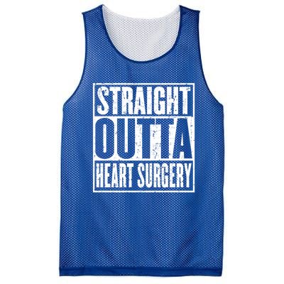 Straight Outta Heart Surgery Open Heart Recovery Get Well Gift Mesh Reversible Basketball Jersey Tank