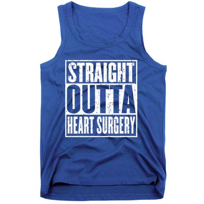 Straight Outta Heart Surgery Open Heart Recovery Get Well Gift Tank Top