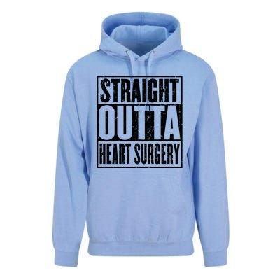 Straight Outta Heart Surgery Open Heart Recovery Get Well Gift Unisex Surf Hoodie