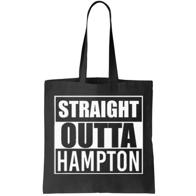 Straight Outta Hampton Funny Best Gift Virginia VA State Tote Bag