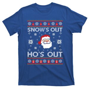 Snows Out Ho Ho Hos Style Christmas Santa Funny Gift T-Shirt