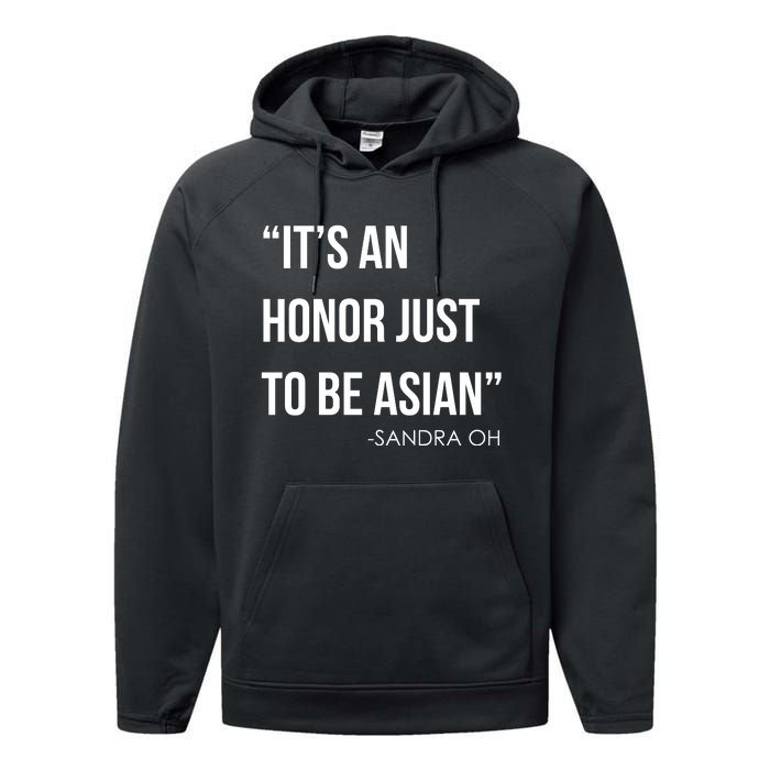 Sandra Oh It’S An Honor Just To Be Asian Performance Fleece Hoodie