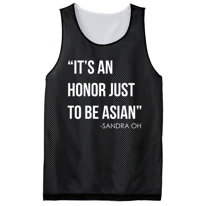 Sandra Oh It’S An Honor Just To Be Asian Mesh Reversible Basketball Jersey Tank