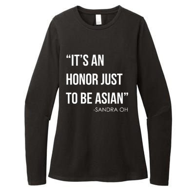 Sandra Oh It’S An Honor Just To Be Asian Womens CVC Long Sleeve Shirt