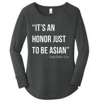 Sandra Oh It’S An Honor Just To Be Asian Women's Perfect Tri Tunic Long Sleeve Shirt