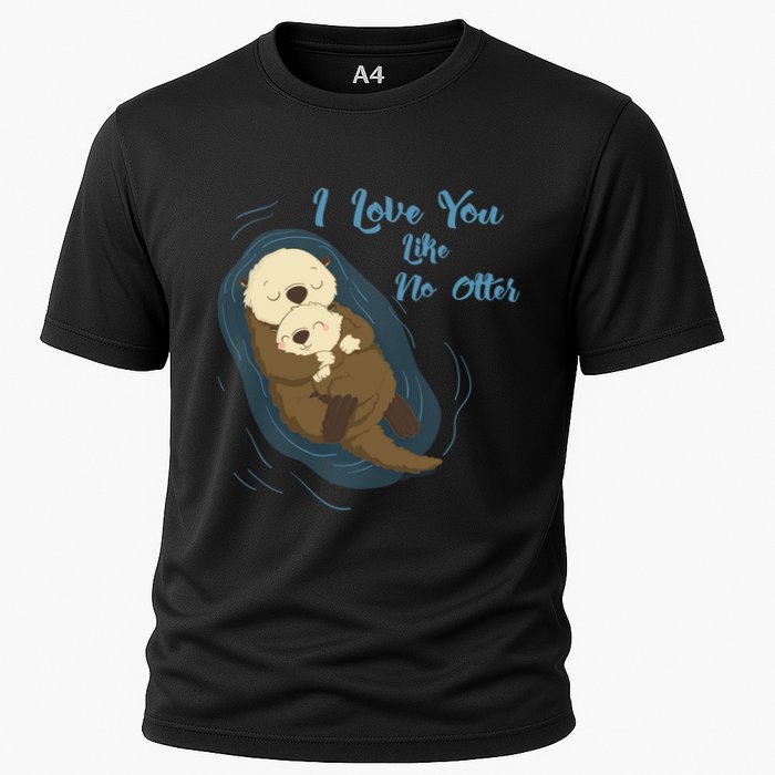 Sea Otters: I Love You Like No Otter Gift Cooling Performance Crew T-Shirt