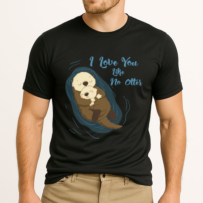 Sea Otters: I Love You Like No Otter Gift Cooling Performance Crew T-Shirt