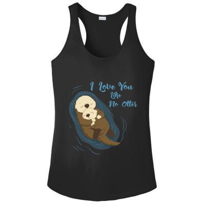 Sea Otters: I Love You Like No Otter Gift Ladies PosiCharge Competitor Racerback Tank