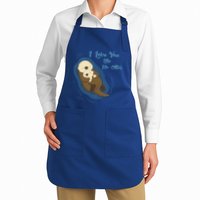 Sea Otters: I Love You Like No Otter Gift Apron