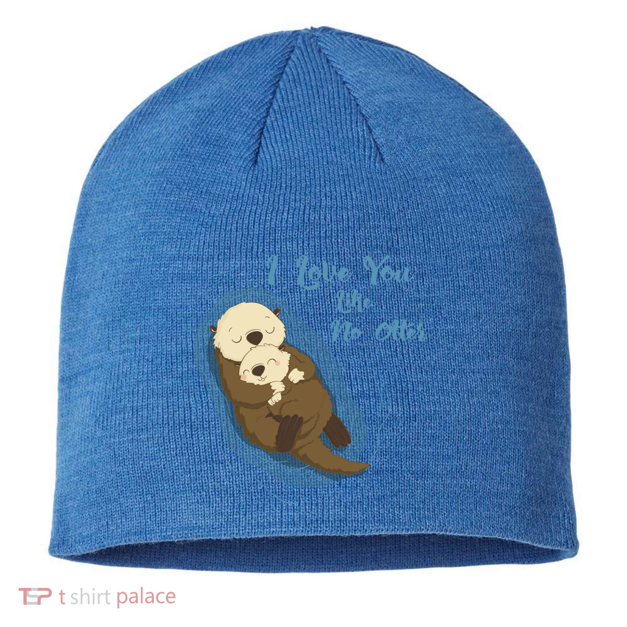 Sea Otters: I Love You Like No Otter Gift Sustainable Beanie