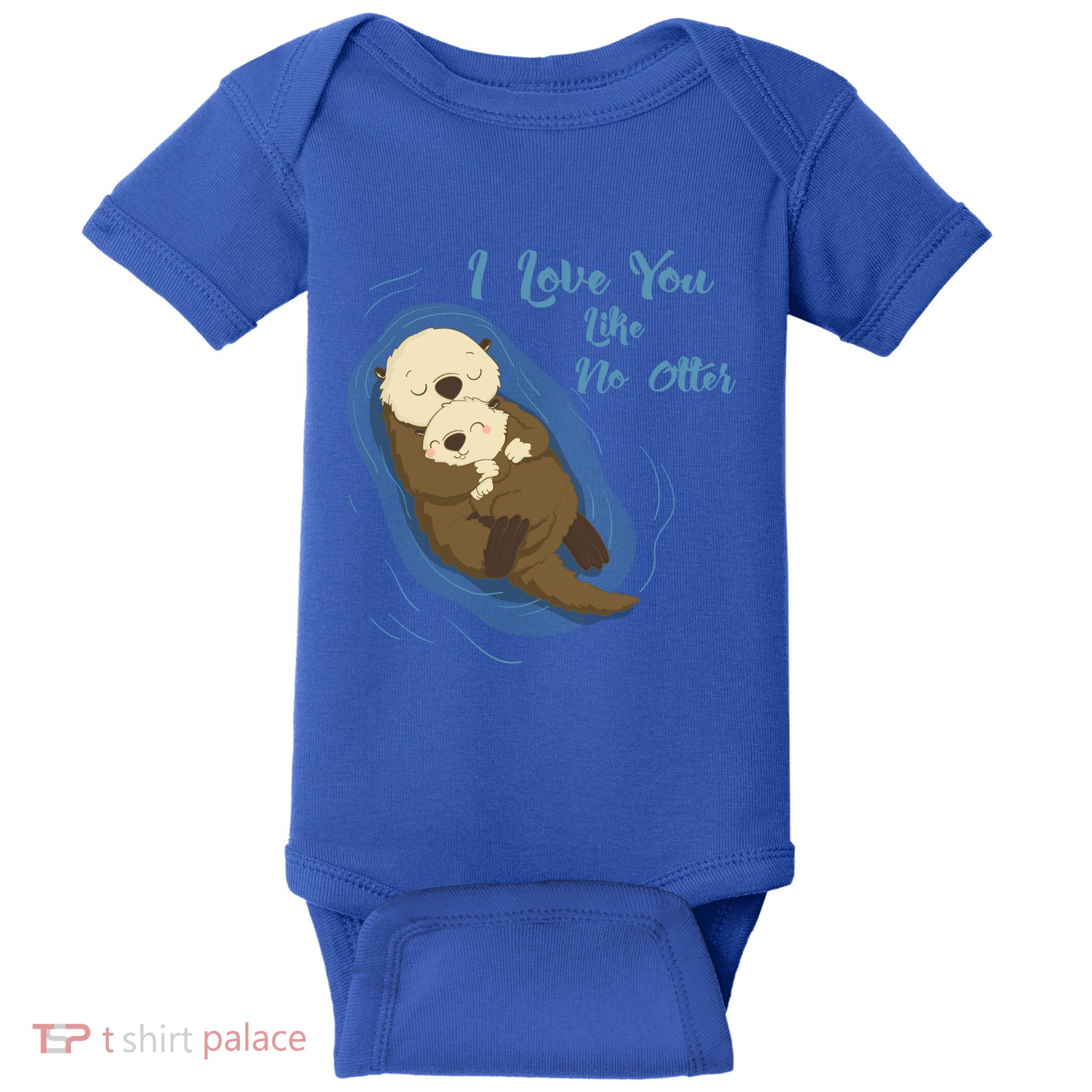 Sea Otters: I Love You Like No Otter Gift Baby Bodysuit