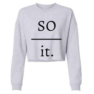 So Over It. Cropped Pullover Crew