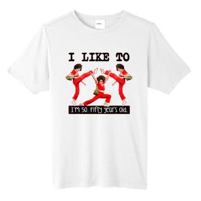 Sally OMalley IM 50 I Like To Kick Streth And Kick Tall Fusion ChromaSoft Performance T-Shirt