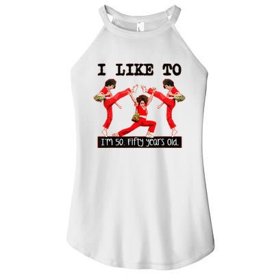 Sally OMalley IM 50 I Like To Kick Streth And Kick Women's Perfect Tri Rocker Tank