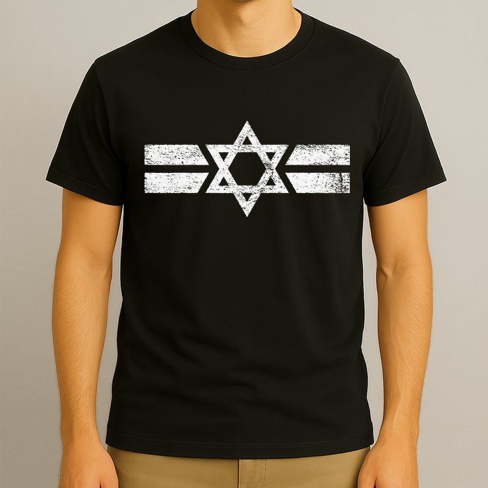 State Of Israel National Flag Of Zion Star Of David Roundel T-Shirt