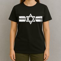 State Of Israel National Flag Of Zion Star Of David Roundel T-Shirt