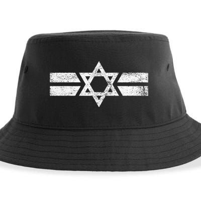 State Of Israel National Flag Of Zion Star Of David Roundel Sustainable Bucket Hat