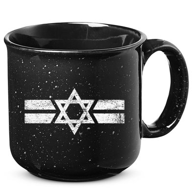 State Of Israel National Flag Of Zion Star Of David Roundel 15oz Campfire Ceramic Mug