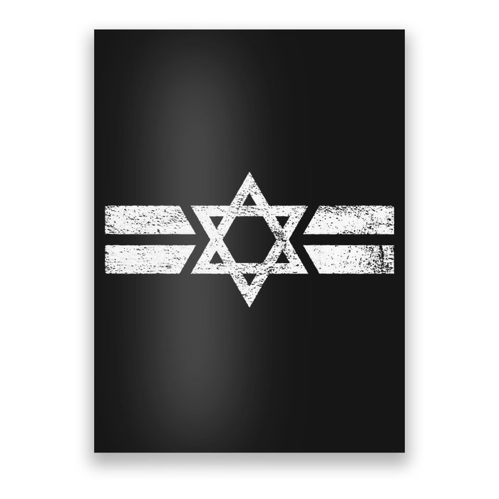 State Of Israel National Flag Of Zion Star Of David Roundel Poster