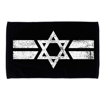 State Of Israel National Flag Of Zion Star Of David Roundel Microfiber Hand Towel