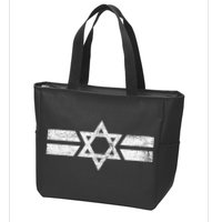 State Of Israel National Flag Of Zion Star Of David Roundel Zip Tote Bag
