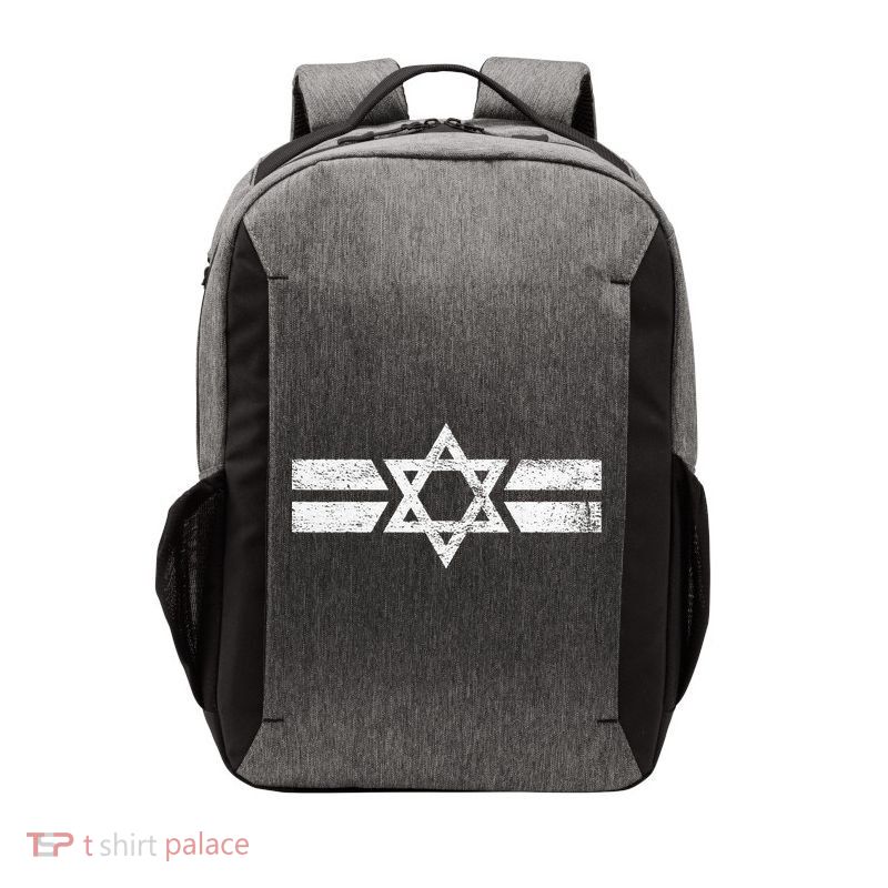 State Of Israel National Flag Of Zion Star Of David Roundel Vector Backpack