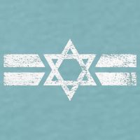 State Of Israel National Flag Of Zion Star Of David Roundel Sueded Cloud Jersey T-Shirt