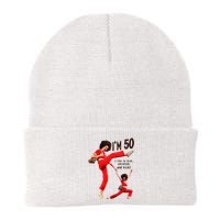 Sally OMalley IM 50 I Like To Kick Streth And Kick Knit Cap Winter Beanie