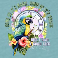 Some Of Its Magic Some Of Its Tragic But I Had A Good Life All The Way Sueded Cloud Jersey T-Shirt