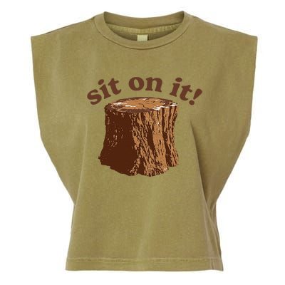 Sit On It Garment-Dyed Women's Muscle Tee