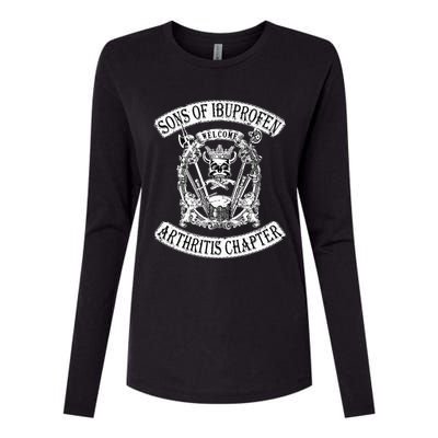 Sons of Ibuprofen Arthritis Chapter Funny Old Biker Womens Cotton Relaxed Long Sleeve T-Shirt