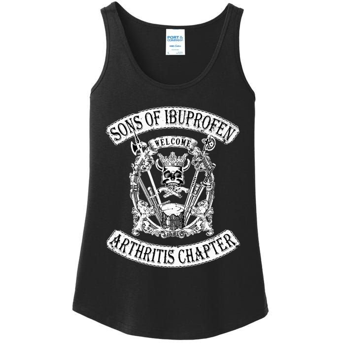 Sons of Ibuprofen Arthritis Chapter Funny Old Biker Ladies Essential Tank