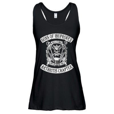 Sons of Ibuprofen Arthritis Chapter Funny Old Biker Ladies Essential Flowy Tank